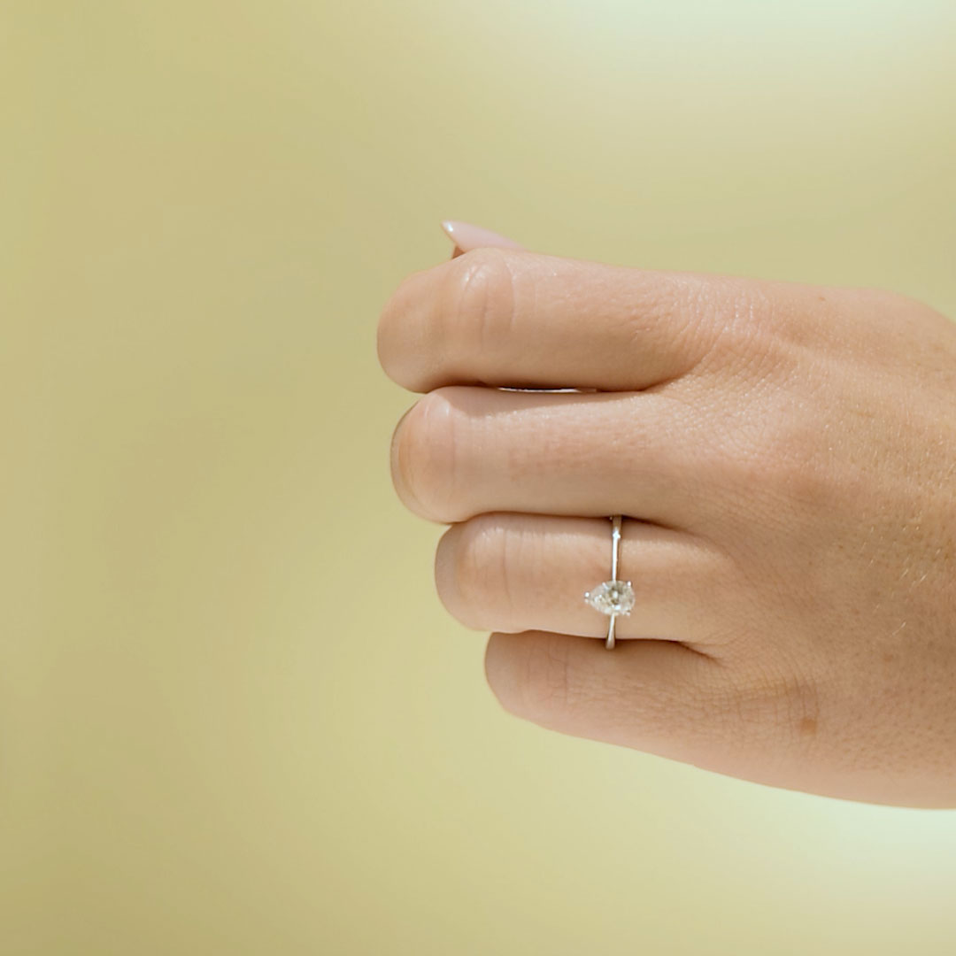 Beam Förlovningsring Beam, 0.75ct, vitt guld