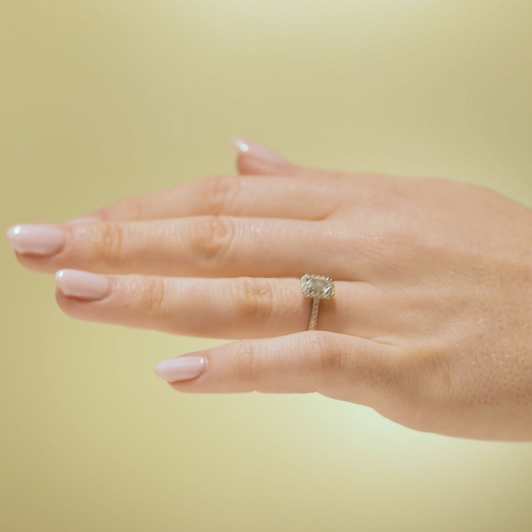 Förlovningsring Fey Glow, 0.60ct, vitt guld