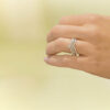 Förlovningsring Iseline, vitt guld, 0.73ct