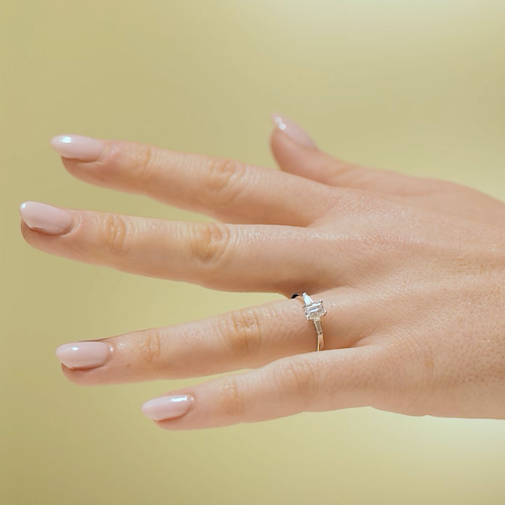 Förlovningsring Air, vitt guld, 0.60ct