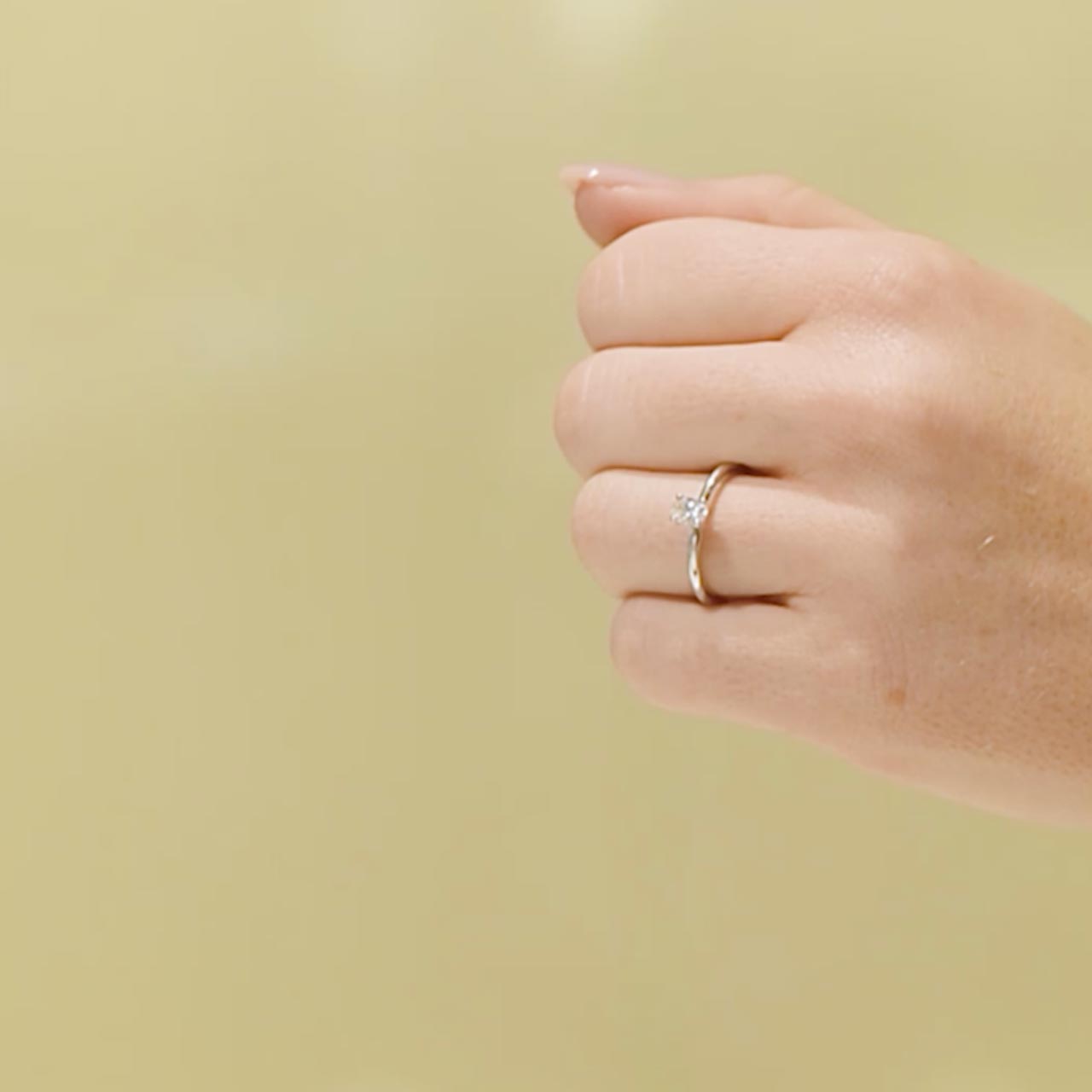 Förlovningsring Aurora, 0.35ct, vitt guld