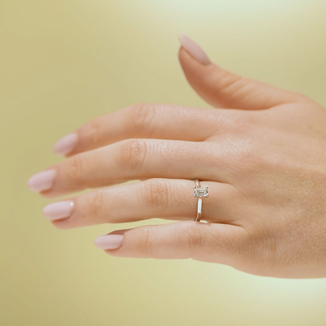 Förlovningsring Bliss, 0.50ct, vitt guld