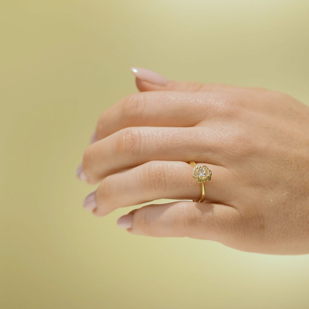 Dewy Förlovningsring Dewy, 0.50ct, gult guld