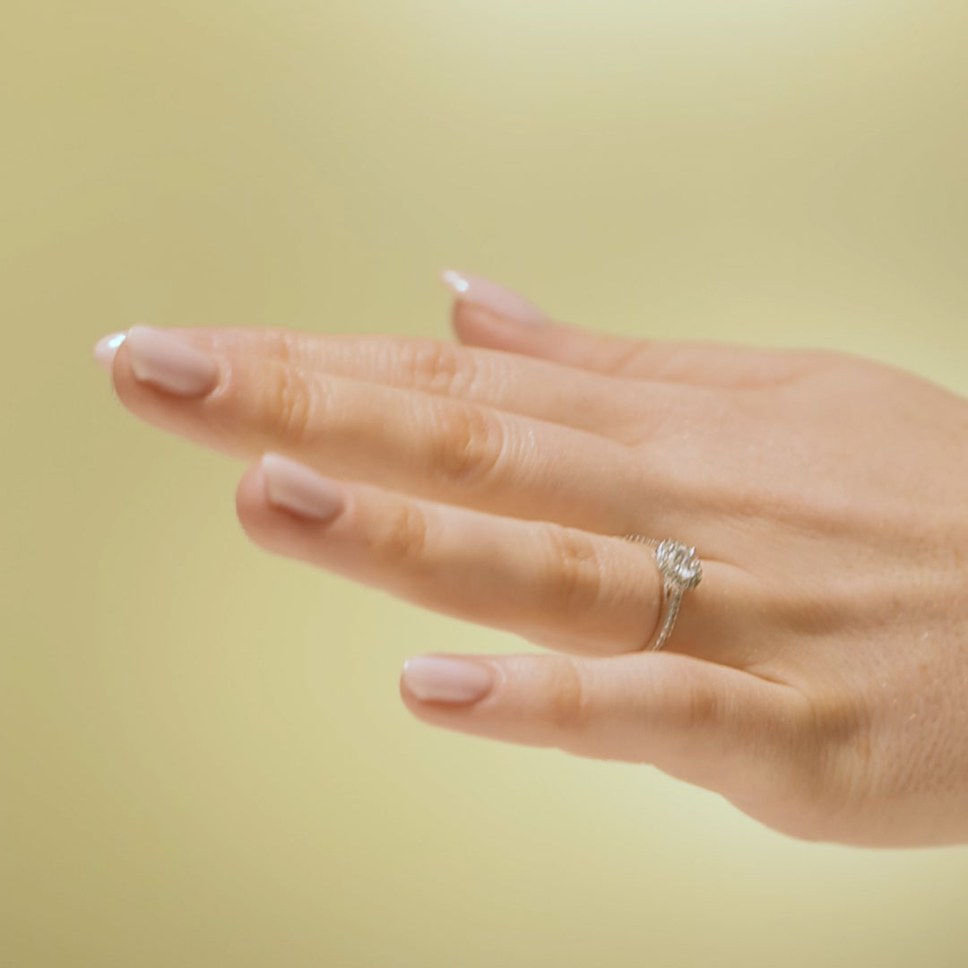 Förlovningsring Everly Glow, 0.50ct, vitt guld