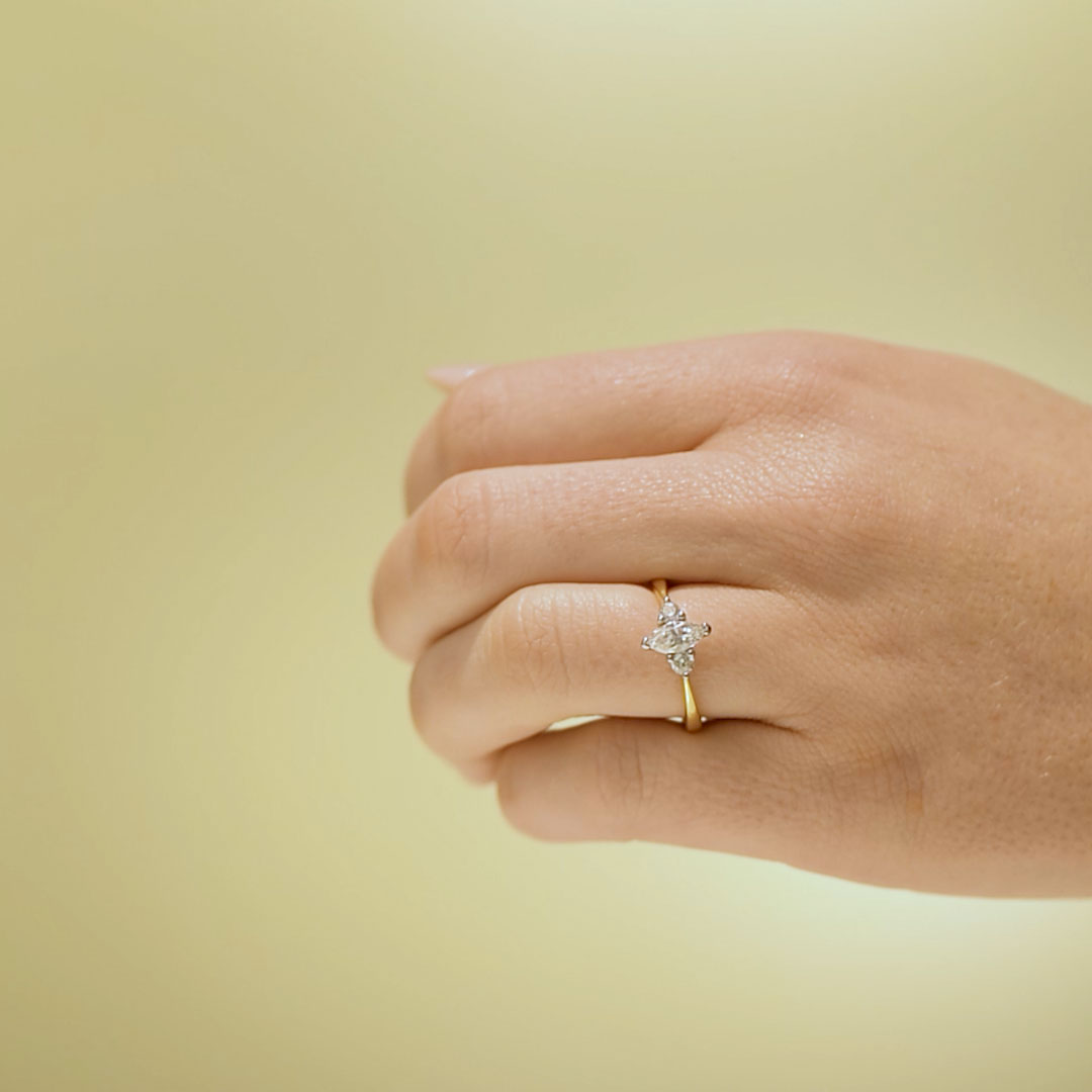 Fyr Förlovningsring Fyr, 0.50ct, vitt guld