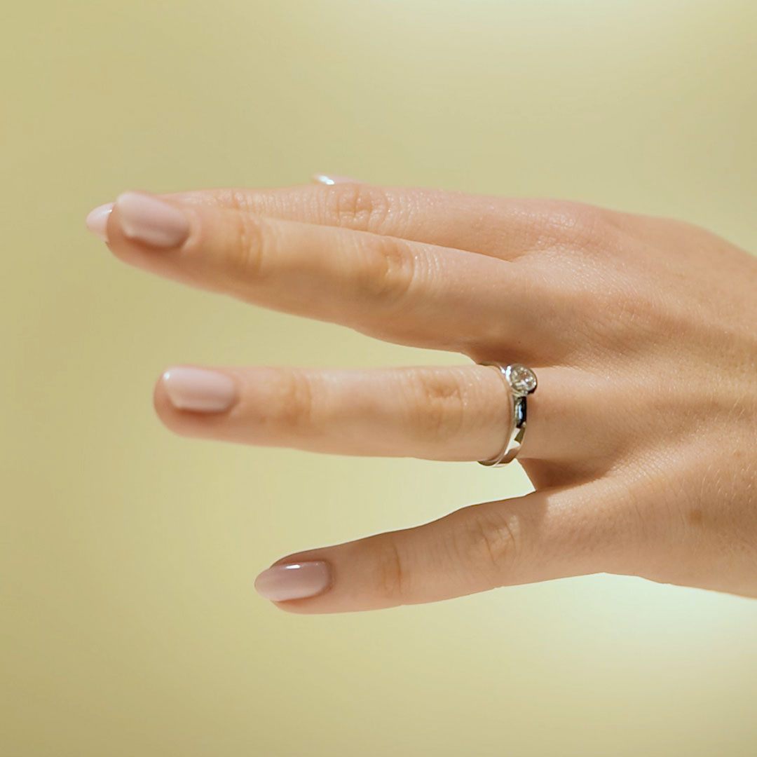 Förlovningsring Lunaris, 0.50ct, vitt guld