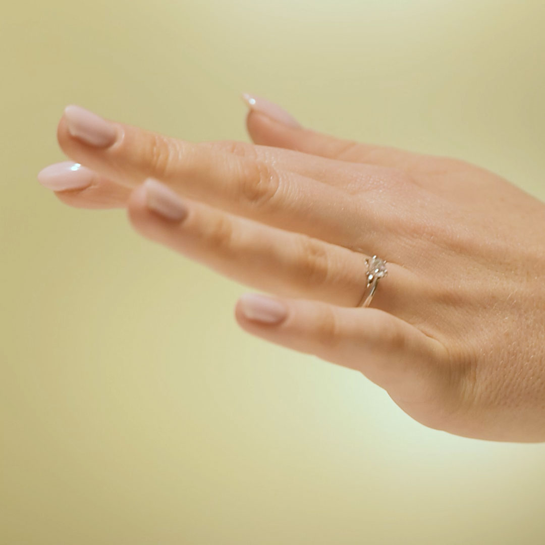 Förlovningsring Nordic, 0.50ct, vitt guld