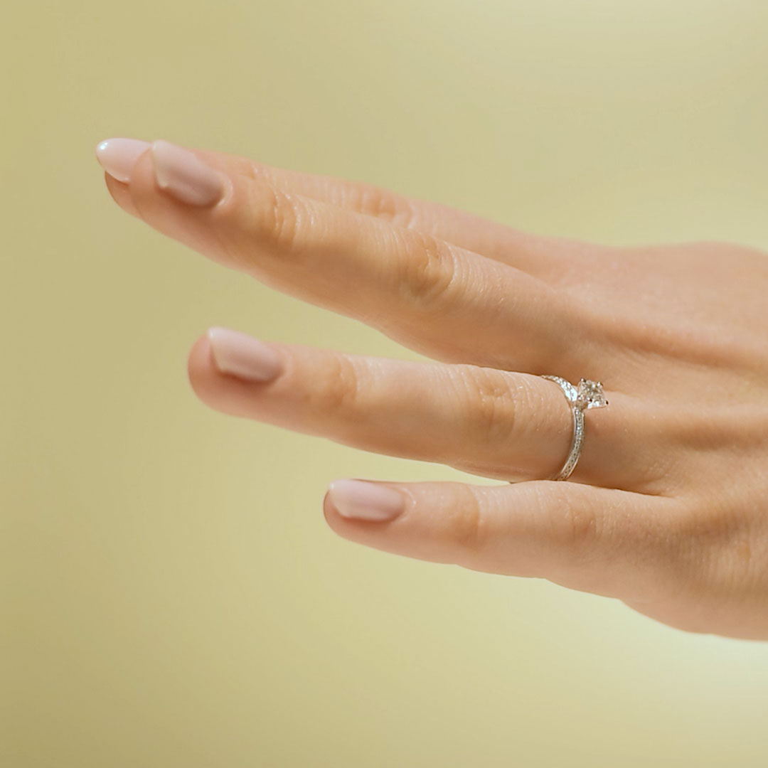 Förlovningsring Skvala, 0.50ct, vitt guld
