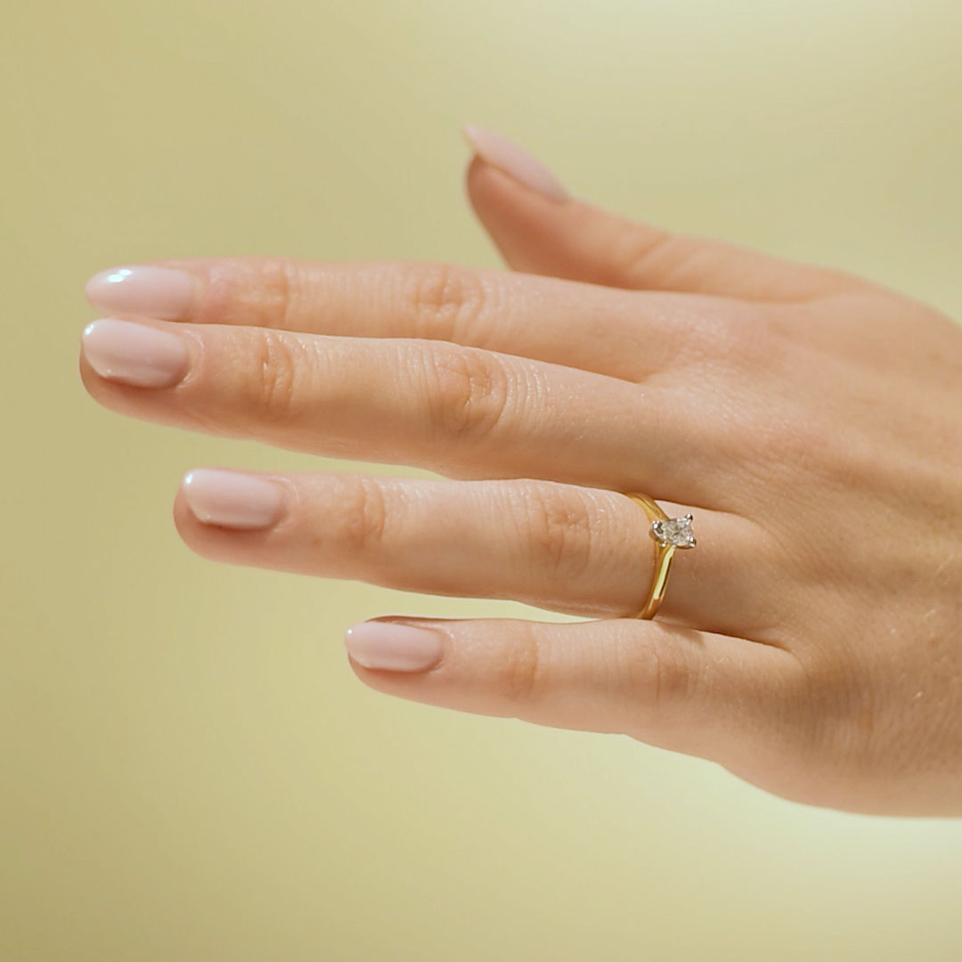 Stella Förlovningsring Stella, 0.50ct, gult guld