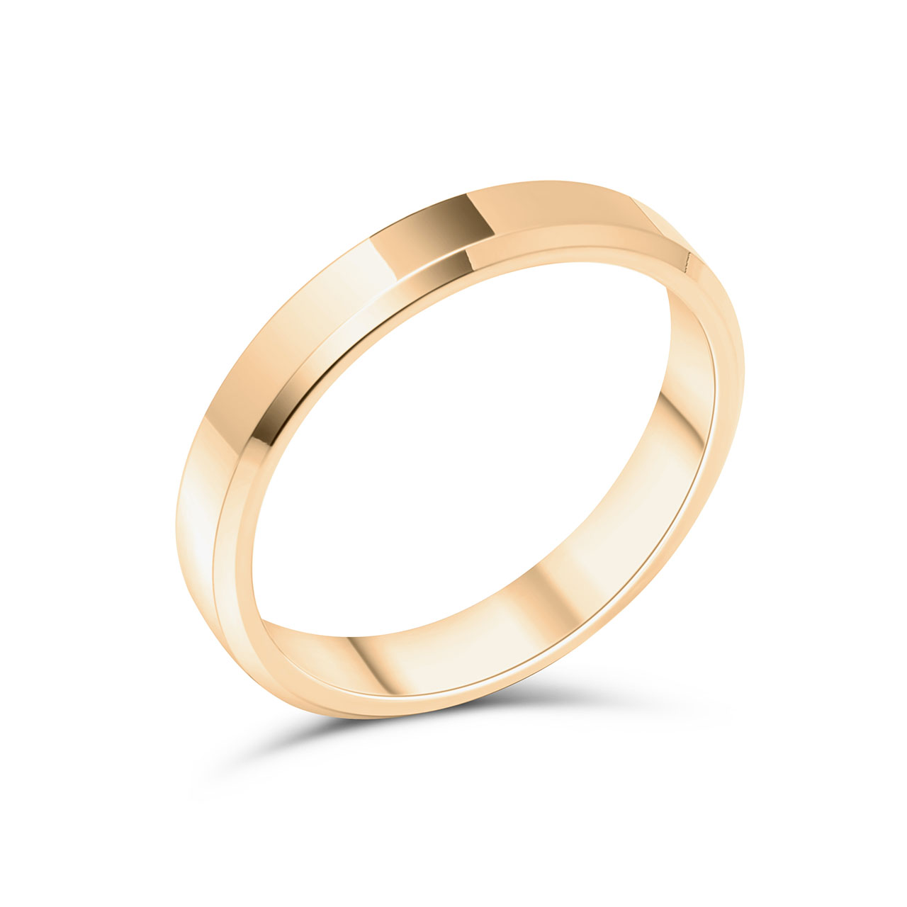 Vigselring Ripple, 4 mm, rött guld