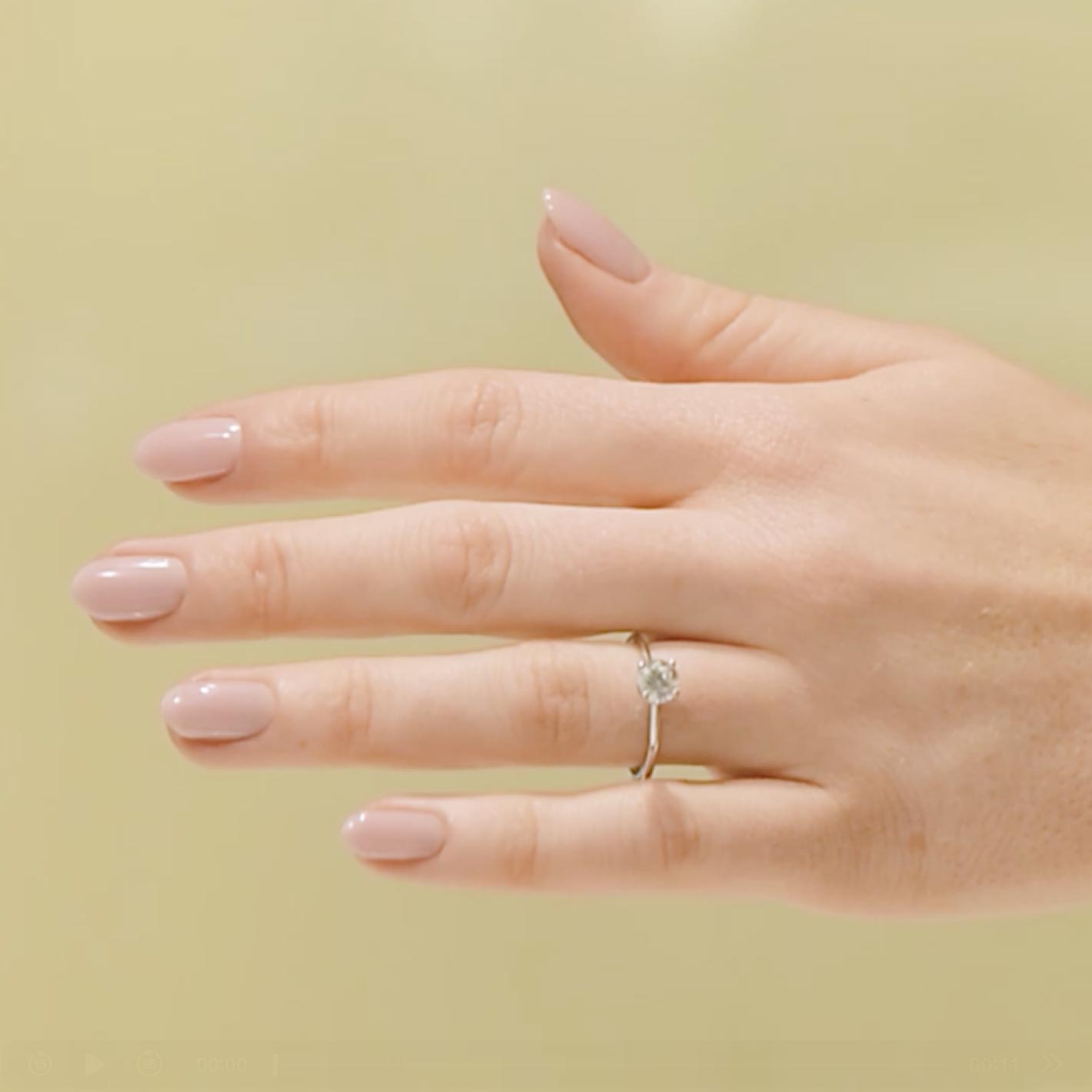 Förlovningsring Saturnus, 0.50ct, vitt guld