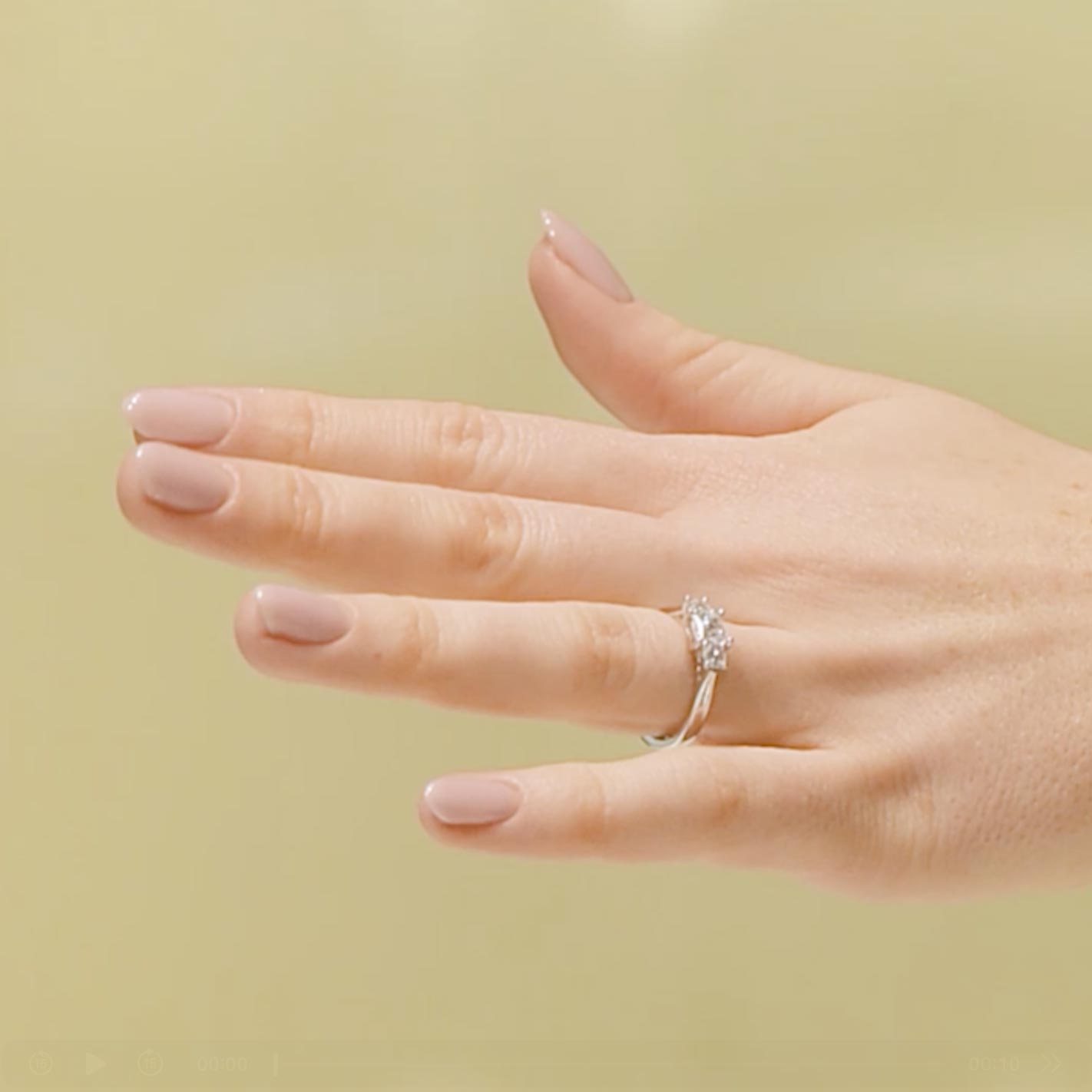 Förlovningsring Twinkle, 0.50ct, vitt guld