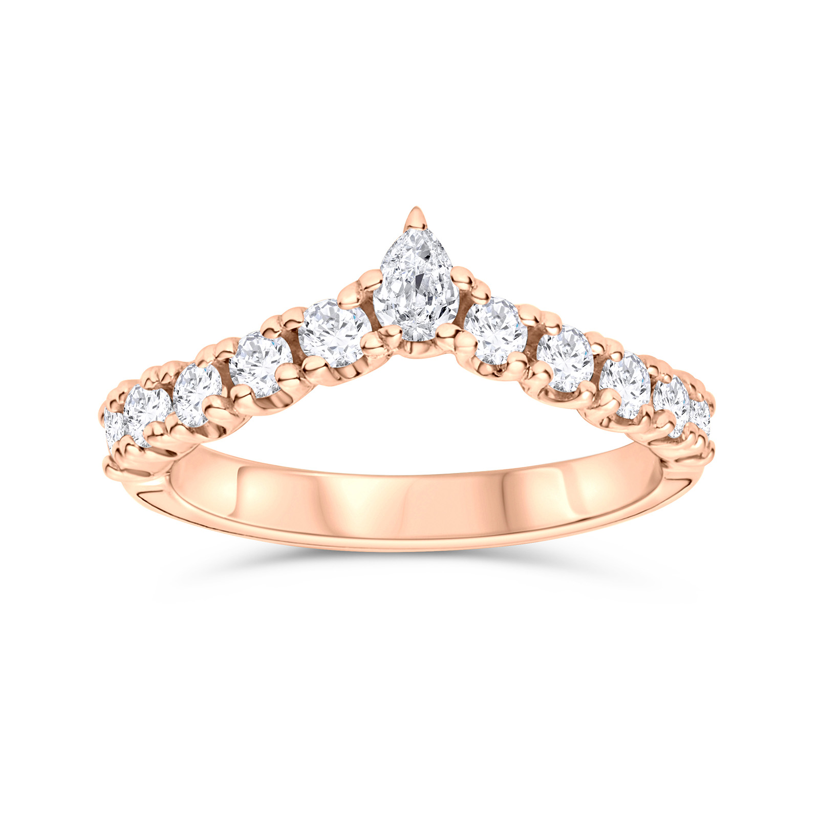 Vigselring Tine, roséguld