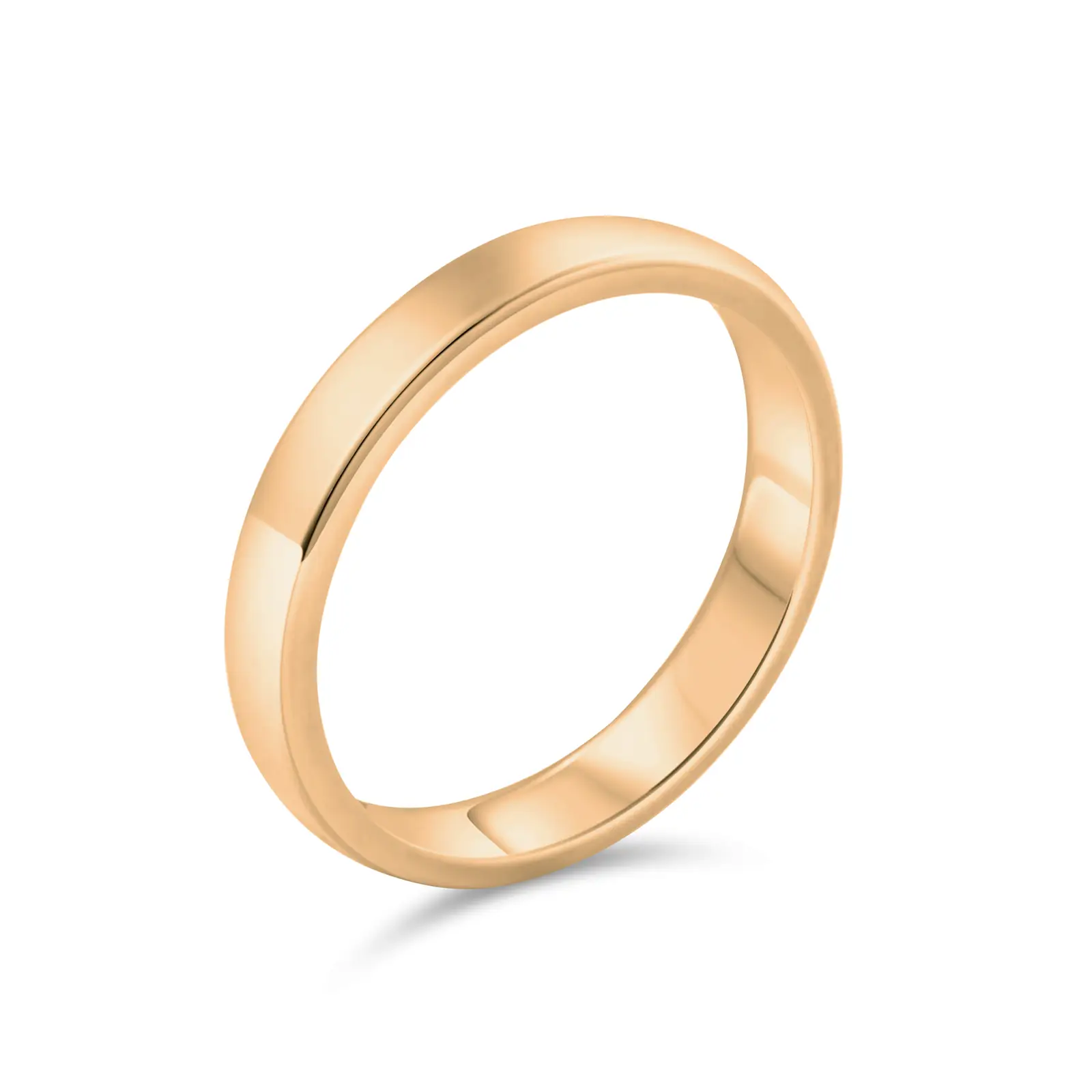 Vigselring Vide, 4mm, rött guld